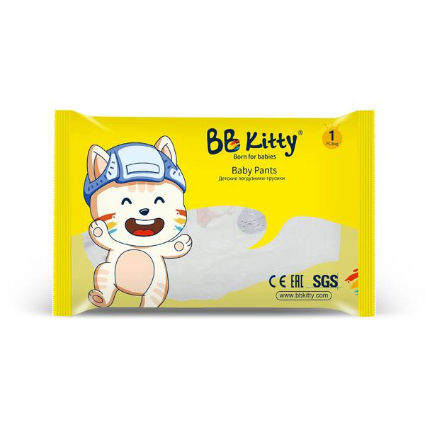 Подгузники-трусики BB Kitty BKP-XL1 размер XL, 12-17 кг, 1 шт.